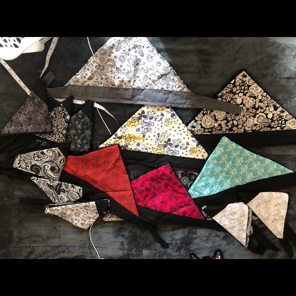 Hand made  lined face masks/ neck warmers